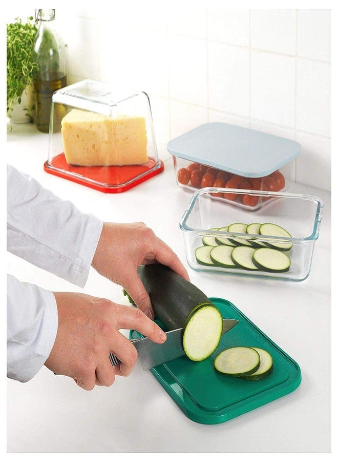 NEERAK Kitchen Small Chopping/Cutting Chopping Board,for Meat, Vegetables, Fruits, Cheese, Salad Making and Also Serving Board 22x16 cm (Pack of 3) - Image 4